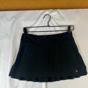 Lululemon Women Black Skort Size 4 Pickleball Tennis Athletic
